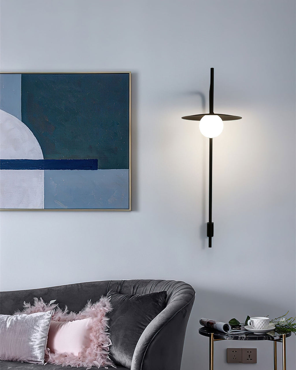Elsie Wall Light Modern Minimalist Glass