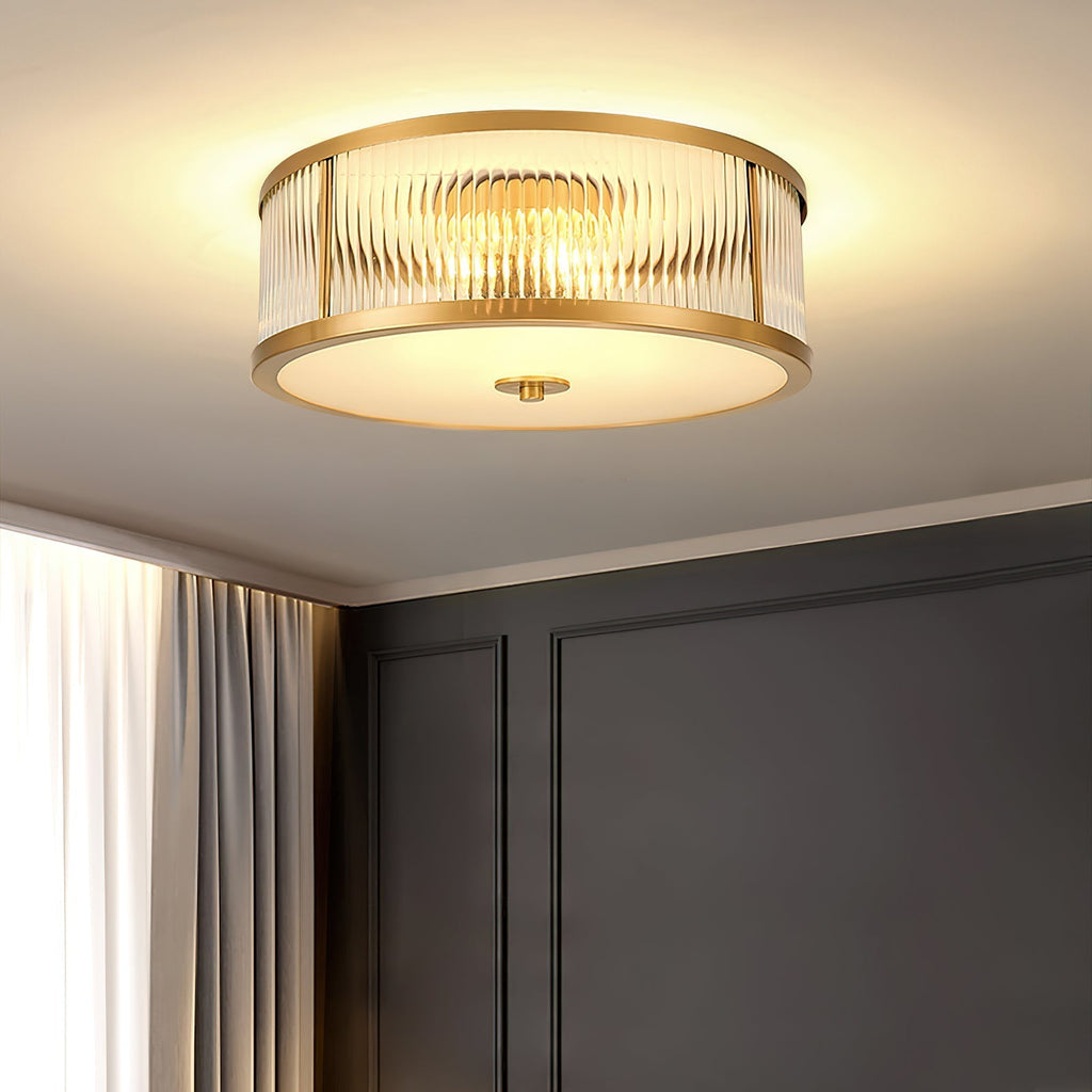 Avvynila Modern Minimalist Brass Glass CeIling Lamp