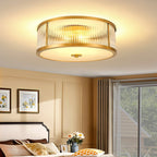 Avvynila Modern Minimalist Brass Glass CeIling Lamp