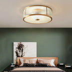 Avvynila Modern Minimalist Brass Glass CeIling Lamp