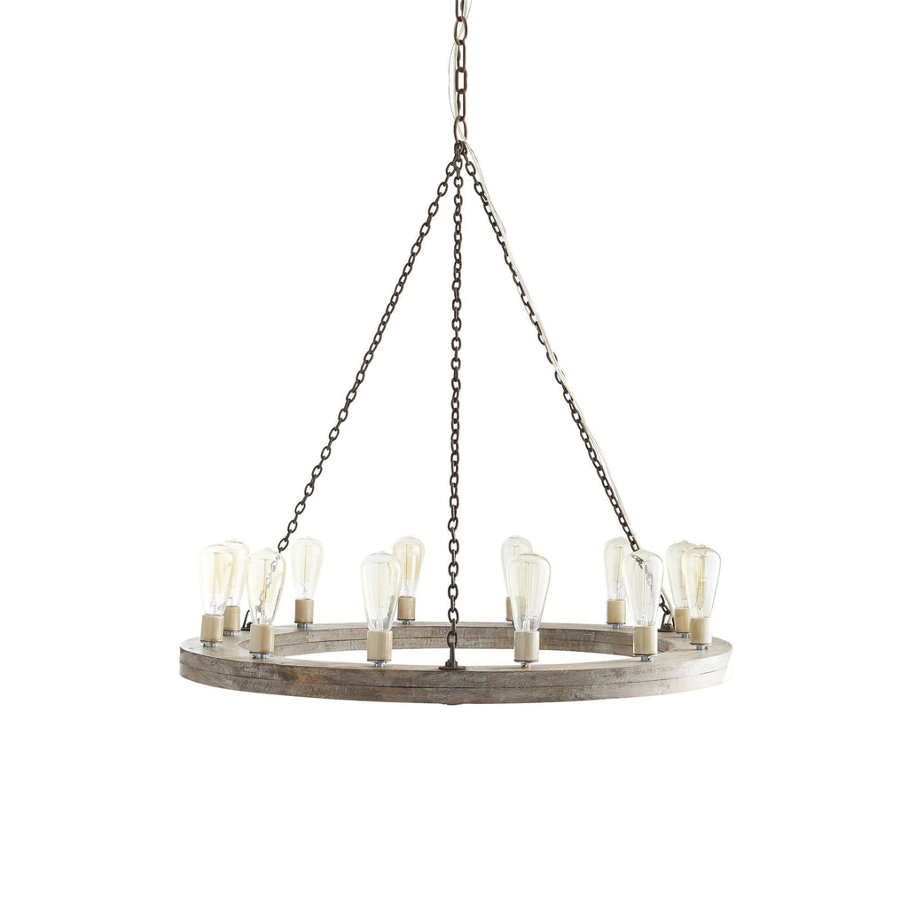 Armirila Vintage Industrial Wood Chandelier