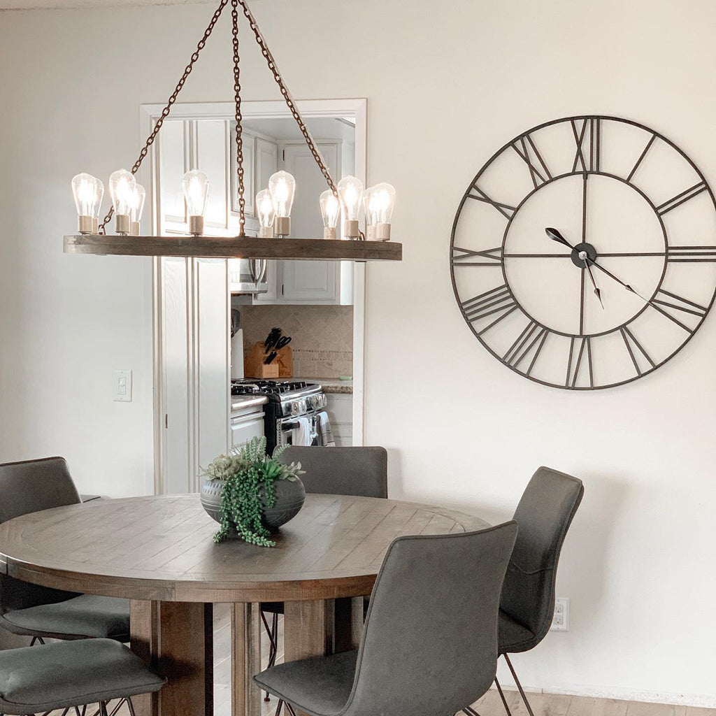 Armirila Vintage Industrial Wood Chandelier
