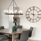 Armirila Vintage Industrial Wood Chandelier