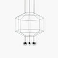 Lustra Pendant Lamp Geometric Wire Black LED