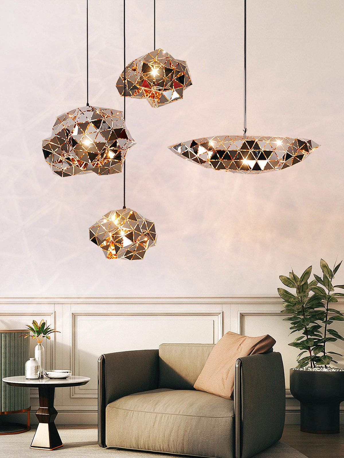 Nyraeila Premium Nordic Art Panel Pendant Lamp