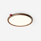 Geos Ceiling Light Wood Tone Circular LED