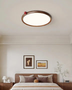 Geos Ceiling Light Wood Tone Circular LED