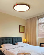 Geos Ceiling Light Wood Tone Circular LED