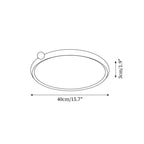 Geos Ceiling Light Wood Tone Circular LED