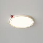 Geos Ceiling Light Wood Tone Circular LED