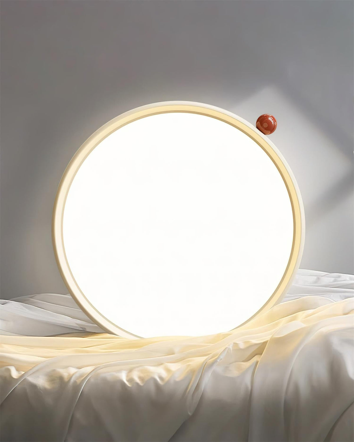 Geos Ceiling Light Wood Tone Circular LED