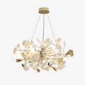 Olivia Ceramic Gingko  Chandelier Round and Rectangular Design