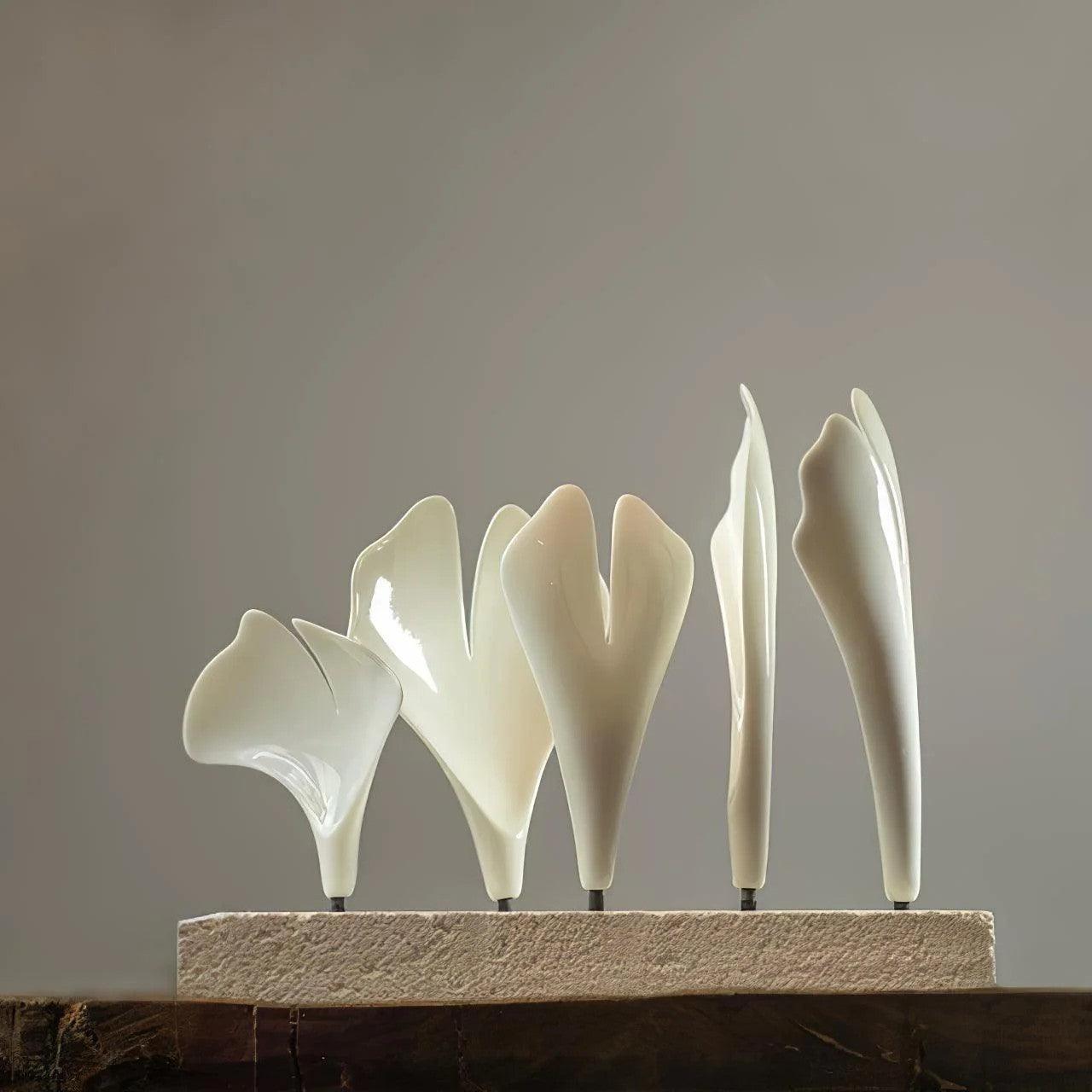 Olivia Ceramic Gingko Chandelier Firefly Art Design