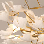 Olivia Ceramic Gingko Chandelier Firefly Art Design
