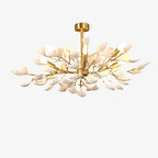 Olivia Ceramic Gingko Chandelier Firefly Art Design