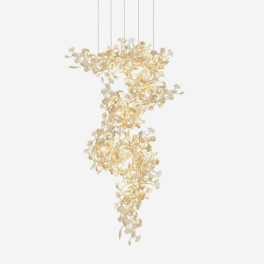 Gingko Chandelier F Style Nature-Inspired Elegance