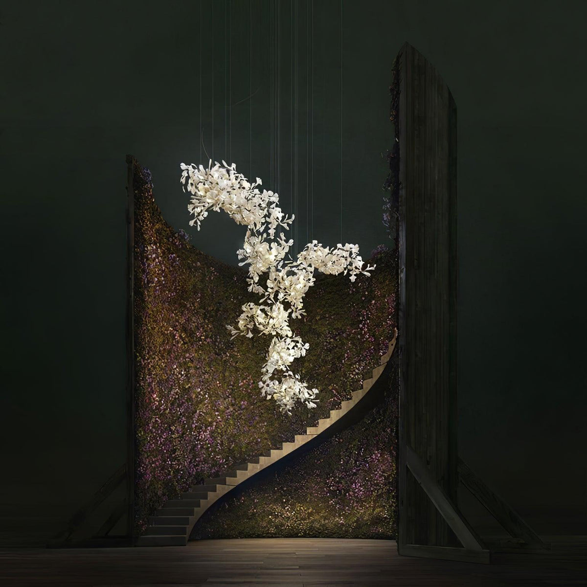 Gingko Chandelier F Style Nature-Inspired Elegance