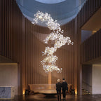 Gingko Chandelier F Style Nature-Inspired Elegance