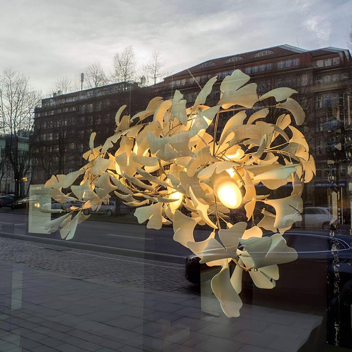 Gingko Chandelier G Style Leaf Branch Shape Modern