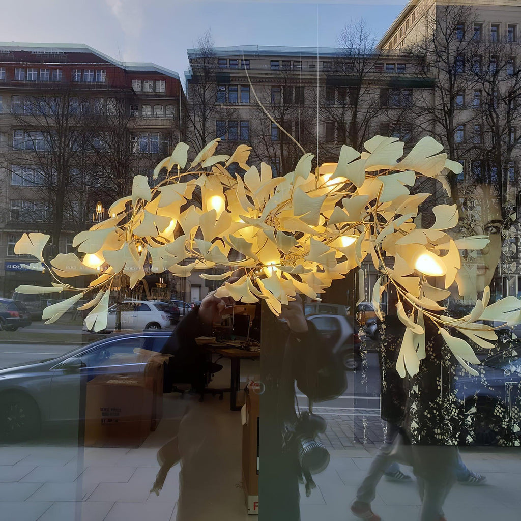 Gingko Chandelier G Style Leaf Branch Shape Modern