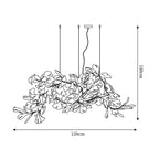 Gingko Chandelier G Style Leaf Branch Shape Modern
