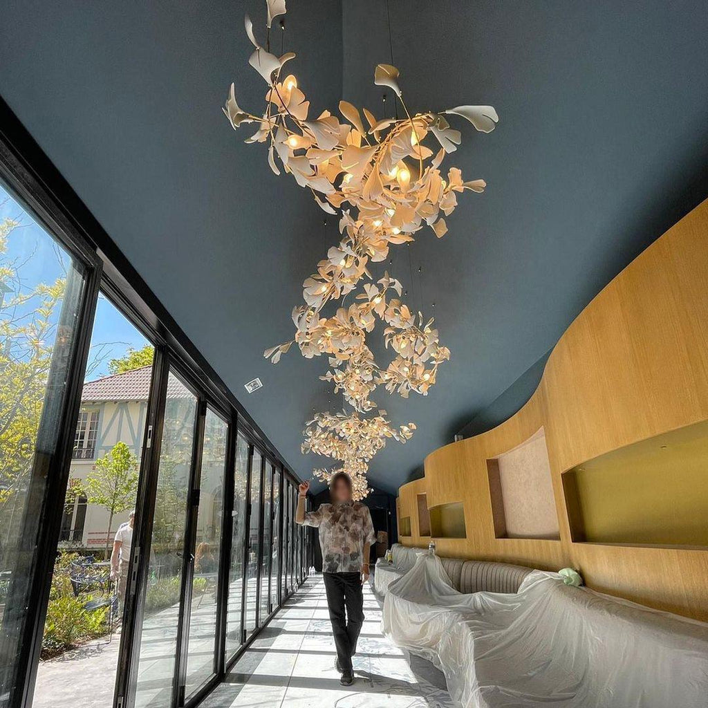 Gingko Chandelier G Style Leaf Branch Shape Modern