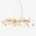 Olivia Ceramic Gingko  Linear   Minimalist Chandelier