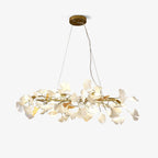 Olivia Ceramic Gingko  Linear   Minimalist Chandelier