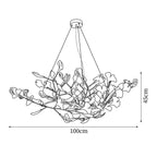 Gingko Chandelier S Style Nature-Inspired Elegance