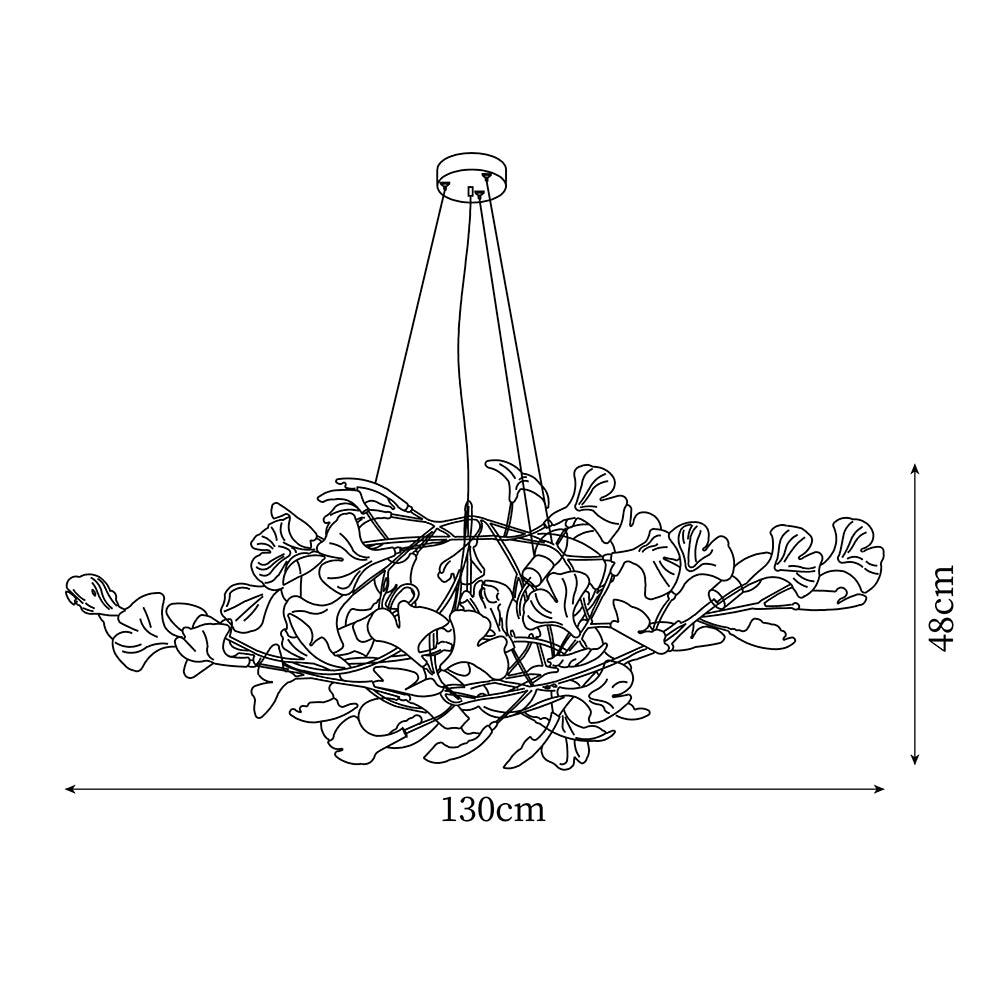 Gingko Chandelier S Style Nature-Inspired Elegance