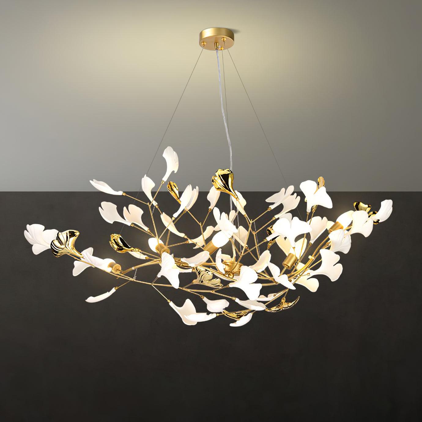 Gingko Chandelier S Style Nature-Inspired Elegance