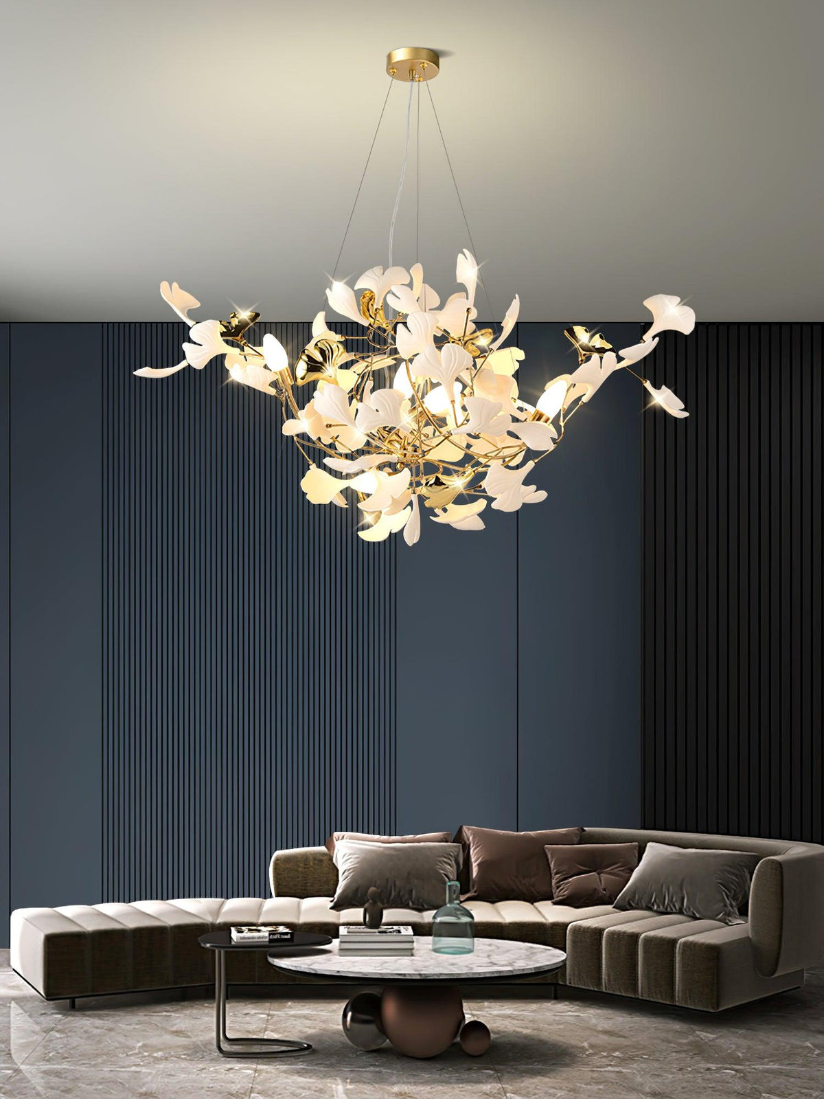 Gingko Chandelier S Style Nature-Inspired Elegance