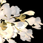 Ivmarel Gingko Long Branch Ceramics Chandelier