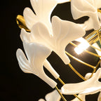 Ivmarel Gingko Long Branch Ceramics Chandelier