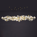 Olivia Ceramic Gingko  Chandelier  Luxury  Hotel Staircase