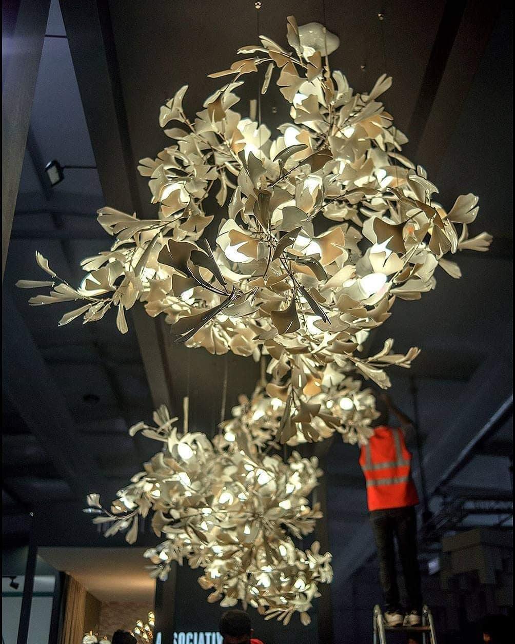 Alvenan Gingko  Ceramic Combination Chandelier