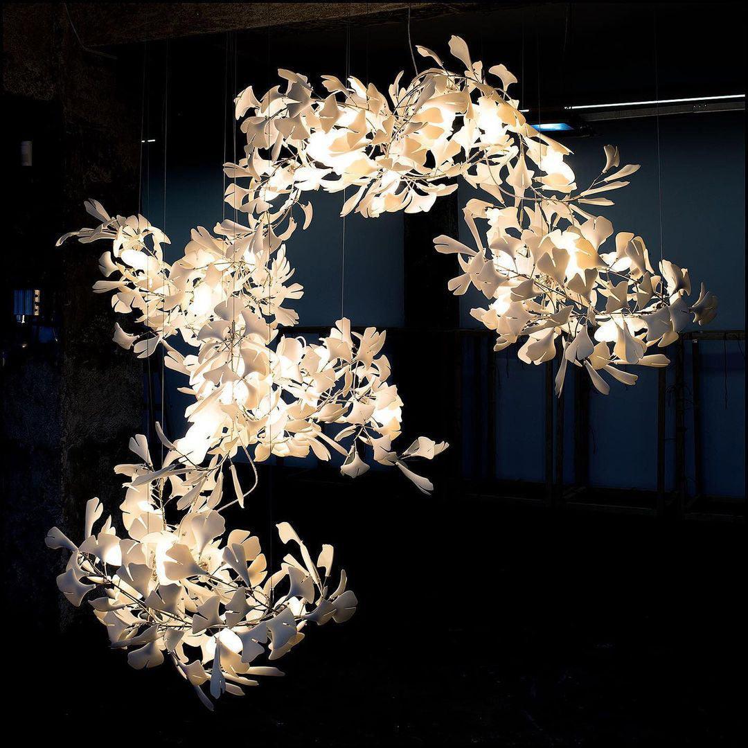 Alvenan Gingko  Ceramic Combination Chandelier