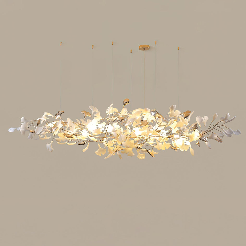 Unoryra Postmodern Luxury Ginkgo Cloud Ceramics Chandelier
