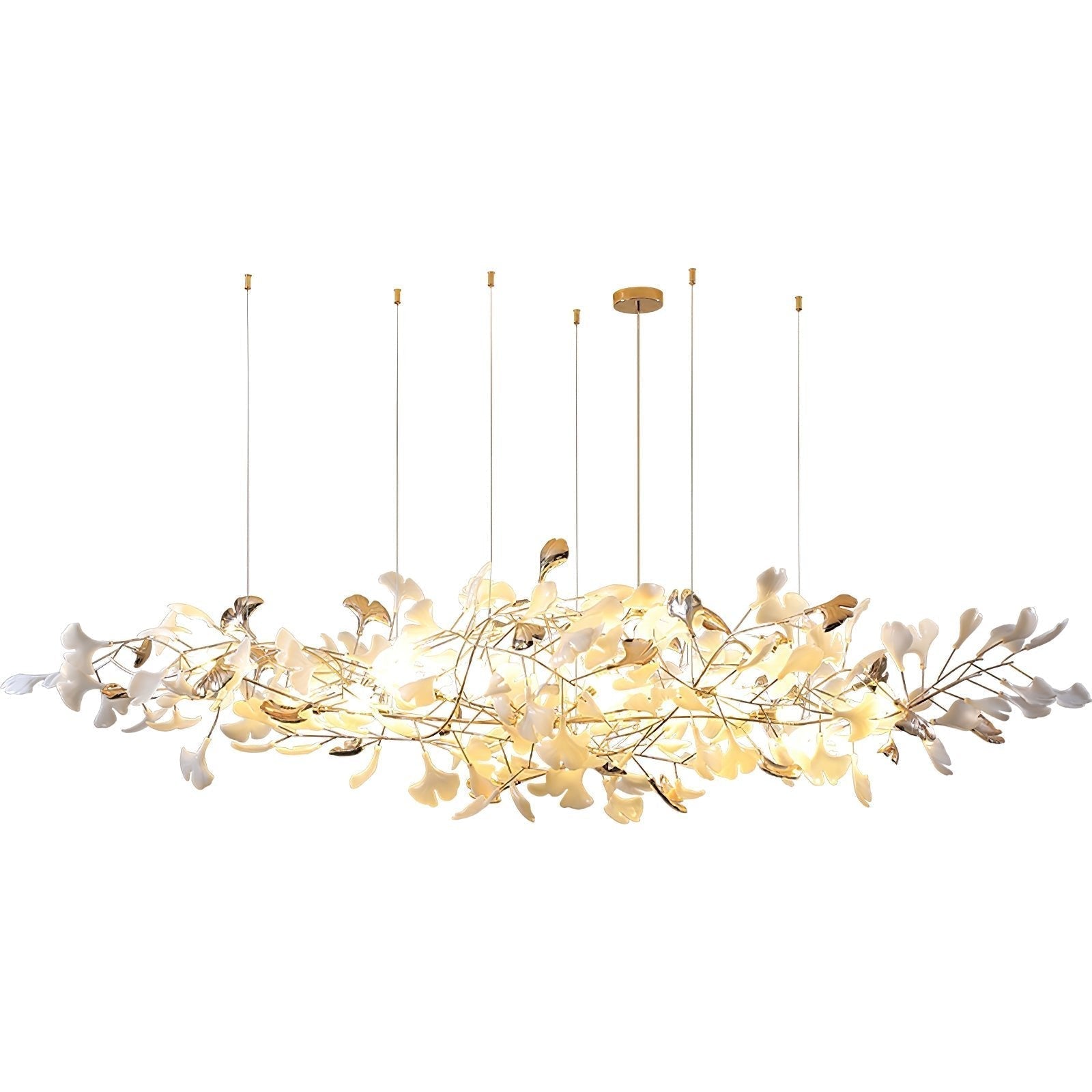 Unoryra Postmodern Luxury Ginkgo Cloud Ceramics Chandelier