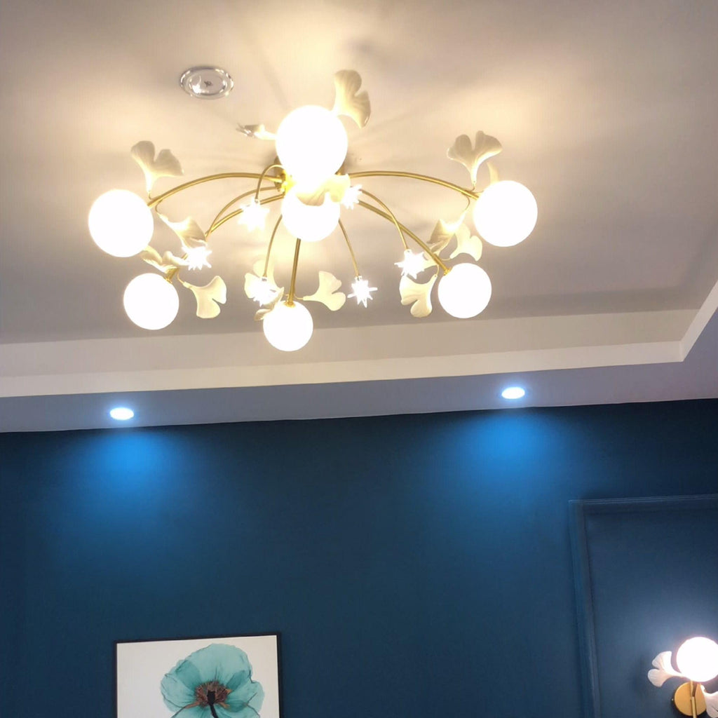 Olivia Nordic Multi Globe Ceramic Flush Mount Ceiling Light