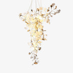 Olivia Ceramic Gingko Chandelier  Tip Flying