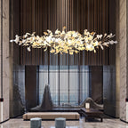 Unoryra Postmodern Luxury Ginkgo Cloud Ceramics Chandelier