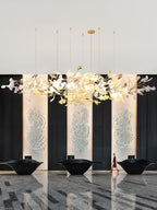 Unoryra Postmodern Luxury Ginkgo Cloud Ceramics Chandelier