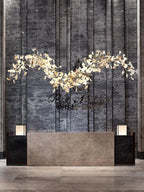 Olivia Ceramic Gingko Chandelier  Tip Flying