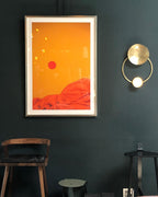 Orbiten Brass & Glass Modern Wall Lamp