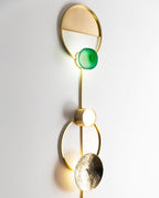 Orbiten Brass & Glass Modern Wall Lamp