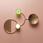 Orbiten Brass & Glass Modern Wall Lamp