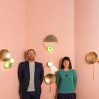 Orbiten Brass & Glass Modern Wall Lamp