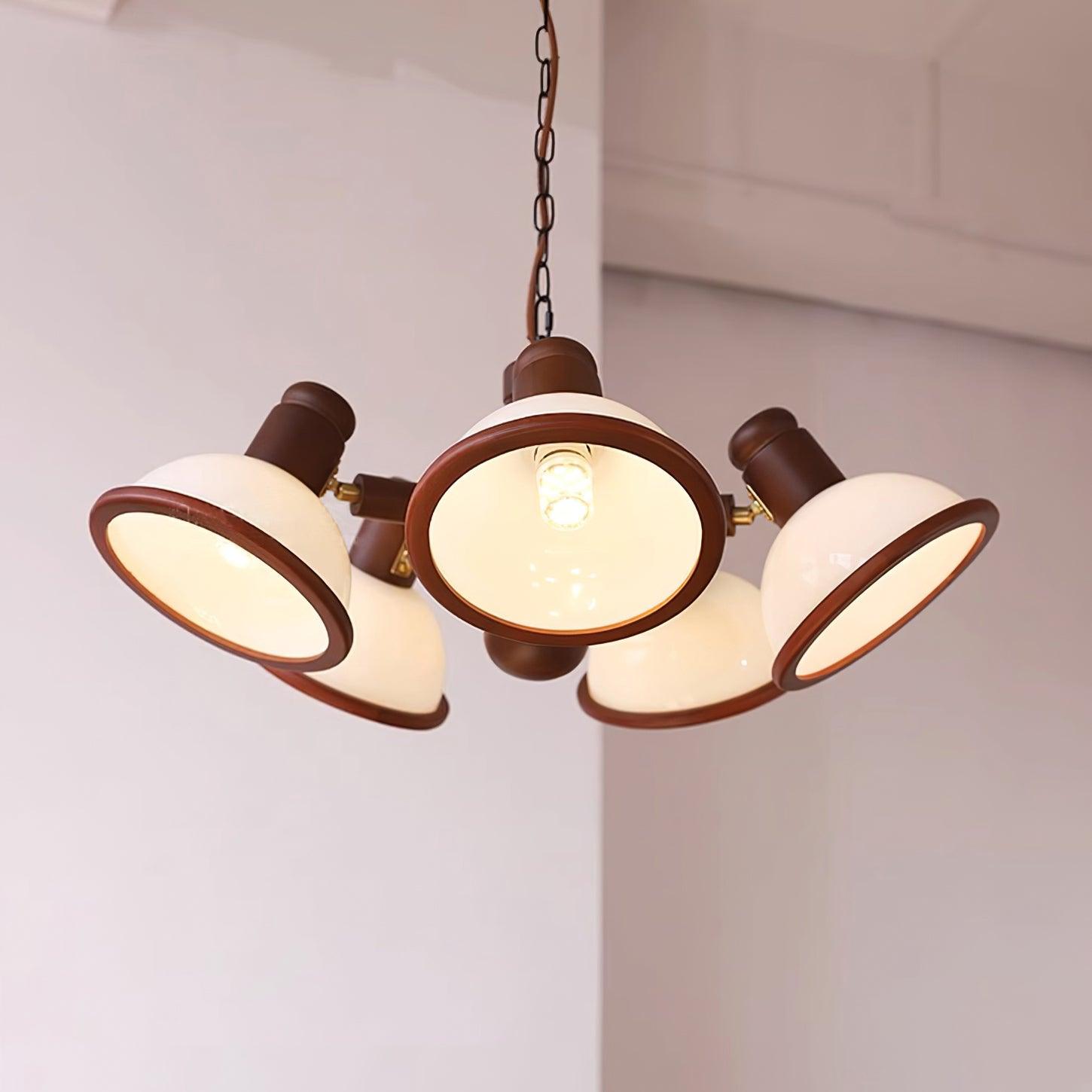 Girona Chandelier Adjustable Triple-Arm Glass