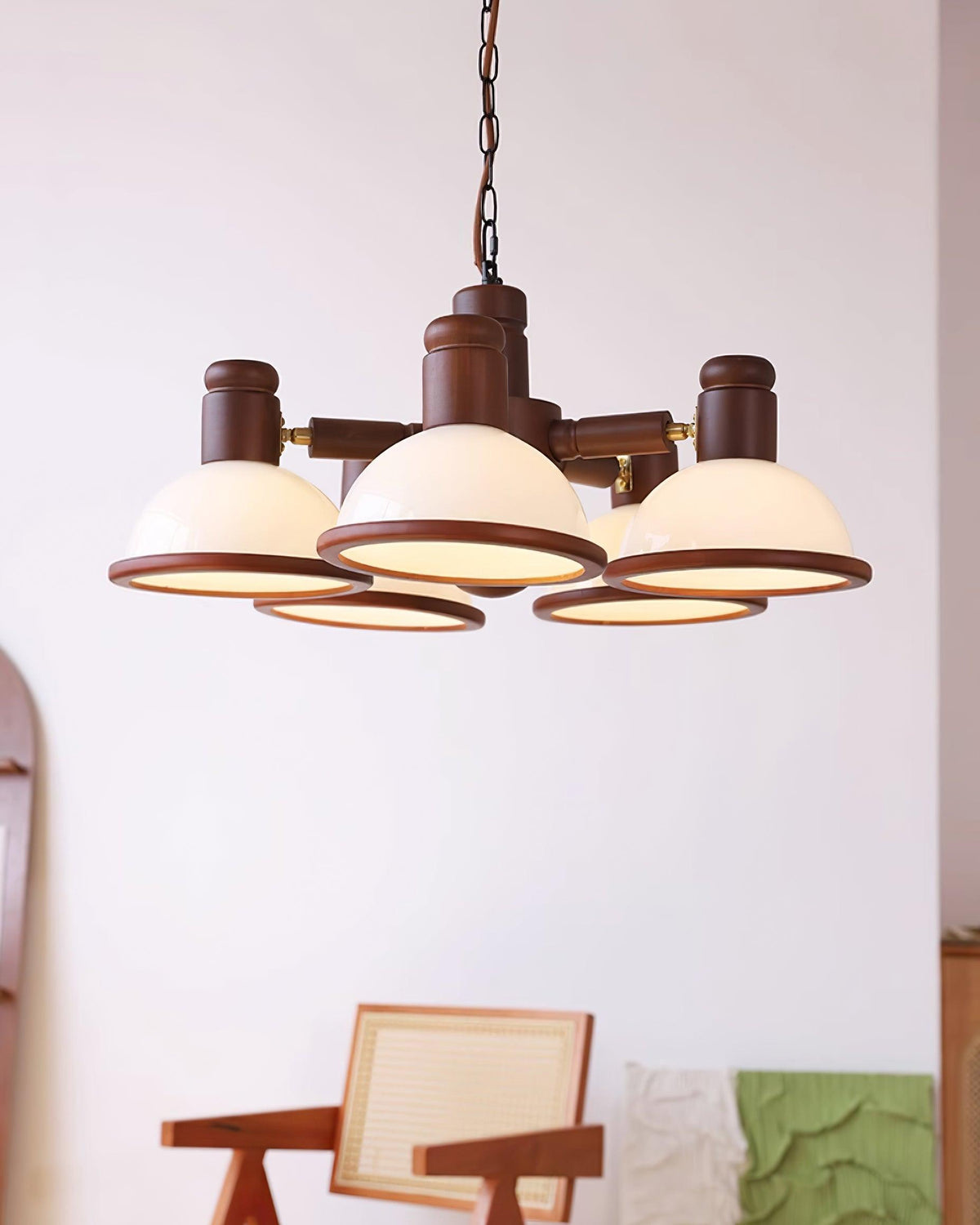 Girona Chandelier Adjustable Triple-Arm Glass